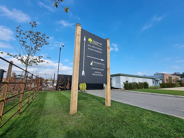 Photo of freestanding signs