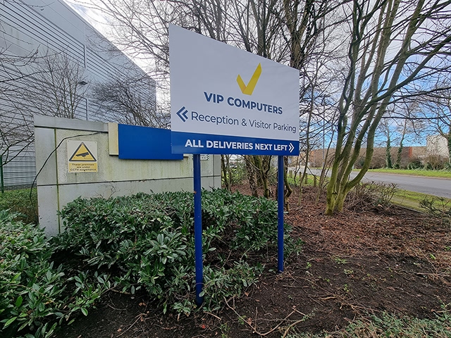 Photo of freestanding signs