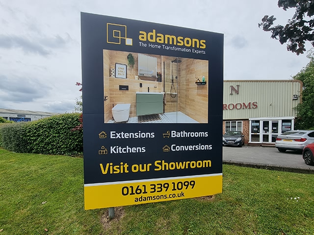 Photo of freestanding signs