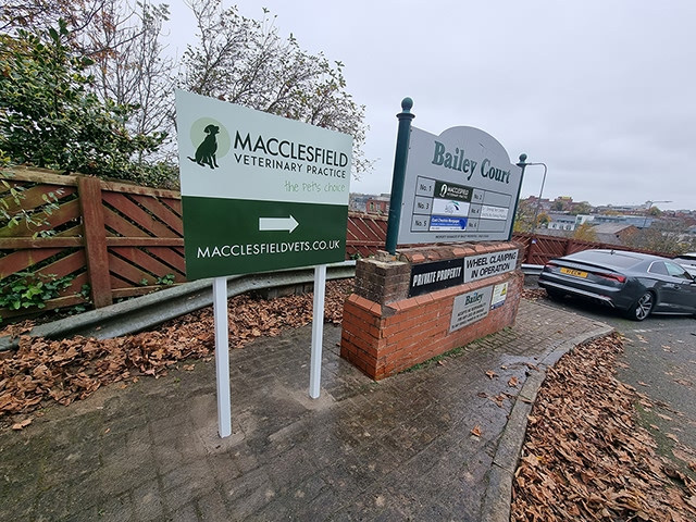 Photo of freestanding signs