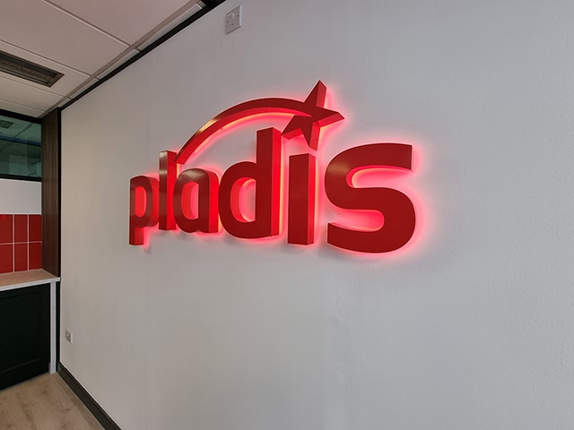 Photo of illuminated signs