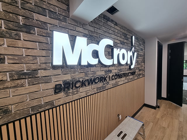 Photo of illuminated signs