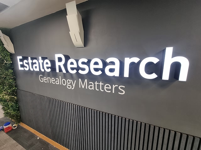 Photo of illuminated signs